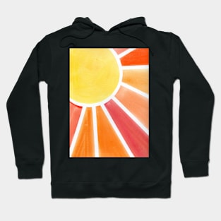 Happy Watercolor Sunshine Painting Hoodie